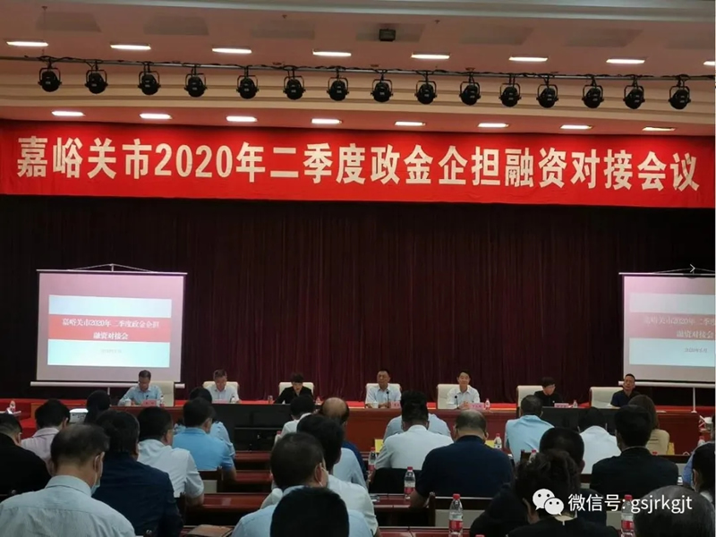 嘉峪關(guān)市召開2020年二季度政金企擔(dān)融資對接暨融資產(chǎn)品宣講推介會